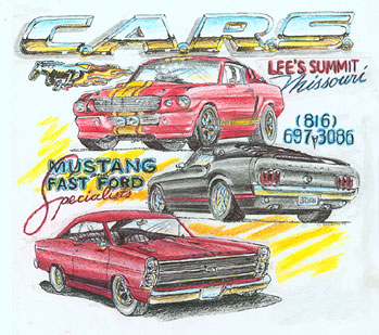 after making a copy the drawing is colored in with color pencils
