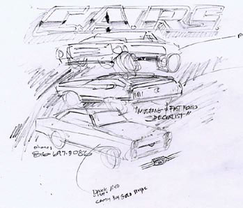 This is how it starts out a very quick rough sketch