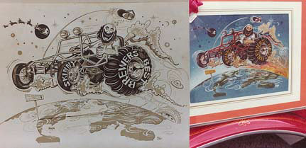 Art piece for friend and partner Dwain Flammer, click to view larger images