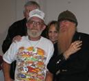 Bob with Billy Gibbons and Pete & Jakes Jerry & Peggy Slover.