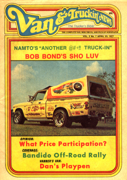 Bob's LUV/1st Mini Van, Cover/Feature:Van & Truckin' News 1997 click here to enlarge picture