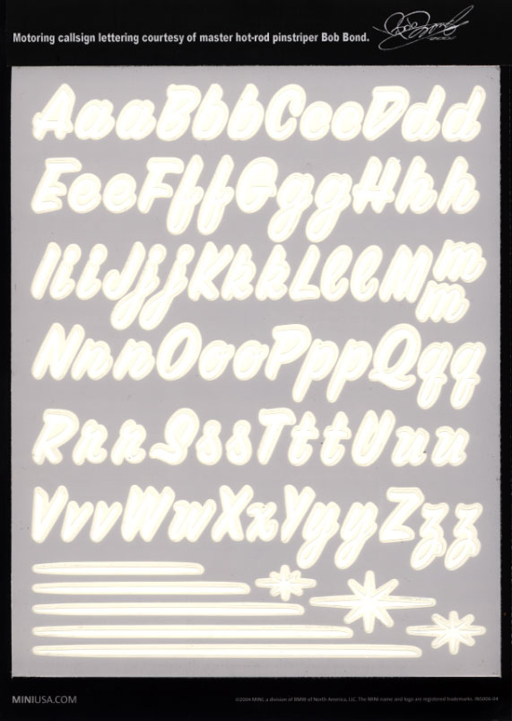 Advertisment with Mini Cars side 2 click here to enlarge picture